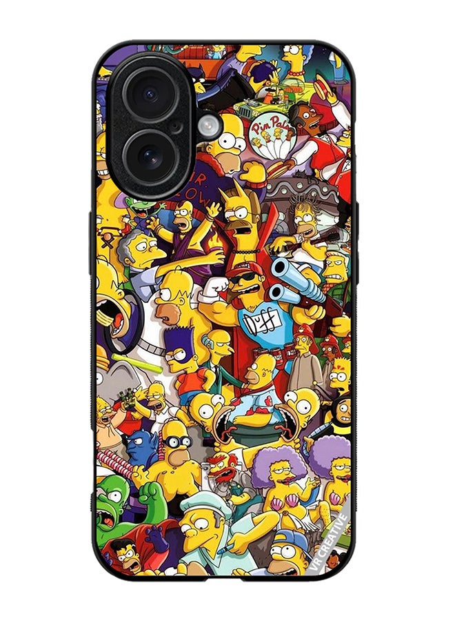 Protective Case Cover For Apple iPhone 17 Simpsons Design Multicolour