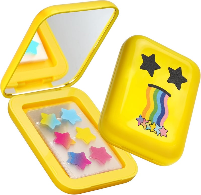 AUSLKA Star Pimple Patches 150 Count Hydrocolloid PatchesCute Star ShapeStar Patches 6 ColorsSpot Stickers For Face And SkinPortable Mirror