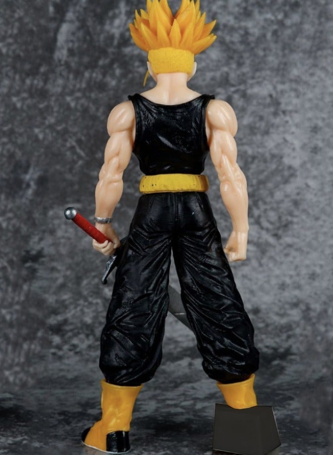 دراجون بول زد Dragon Ball Z - شخصية Torankusu ذات الشعر الأصفر، لعبة نموذج Dragon Ball GT، شخصية Super Saiyan Action، زينة نموذج واقعي للرسوم المتحركة، تمثال نموذجي فائق التجميع 21.5 سم - Image 4