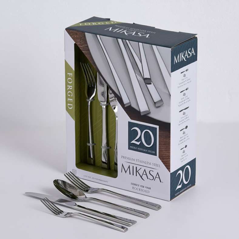 Pan Home 20-Piece Chrome Cutlery Set - Image 4