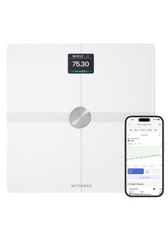 Withings Body Smart - Accurate Scale for Body Weight and Fat Percentage, Body Composition Wi-Fi and Bluetooth Weight Scale, Baby Weight Scale, Smart Scale Apple Health Compatible, Bathroom Scale  - Image 1