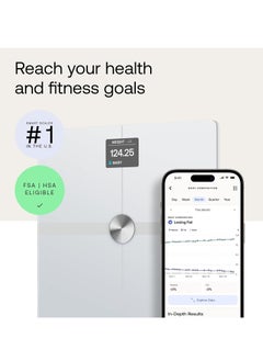Withings Body Smart - Accurate Scale for Body Weight and Fat Percentage, Body Composition Wi-Fi and Bluetooth Weight Scale, Baby Weight Scale, Smart Scale Apple Health Compatible, Bathroom Scale  - Image 2