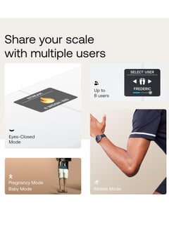 Withings Body Smart - Accurate Scale for Body Weight and Fat Percentage, Body Composition Wi-Fi and Bluetooth Weight Scale, Baby Weight Scale, Smart Scale Apple Health Compatible, Bathroom Scale  - Image 3