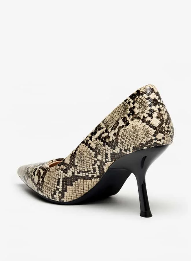 Flora Bella By Shoexpress Women Solid Slip-On Pointed Toe Pumps with Stiletto Heels