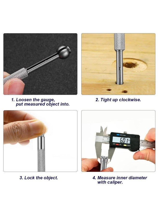 يو كيه كوكو مجموعة مقياس الفتحات الصغيرة من UKCOCO، مكونة من 4 قطع: مجموعة مقياس تلسكوبي دائري كامل لقياس عرض الفجوة أو نطاق السُمك من 1/8 إلى 1/5، ومن 1/5 إلى 3/10، ومن 3/10 إلى 2/5، ومن 2/5 إلى 1/2 - Image 4