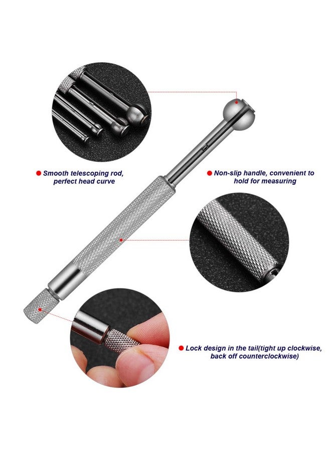 يو كيه كوكو مجموعة مقياس الفتحات الصغيرة من UKCOCO، مكونة من 4 قطع: مجموعة مقياس تلسكوبي دائري كامل لقياس عرض الفجوة أو نطاق السُمك من 1/8 إلى 1/5، ومن 1/5 إلى 3/10، ومن 3/10 إلى 2/5، ومن 2/5 إلى 1/2 - Image 2