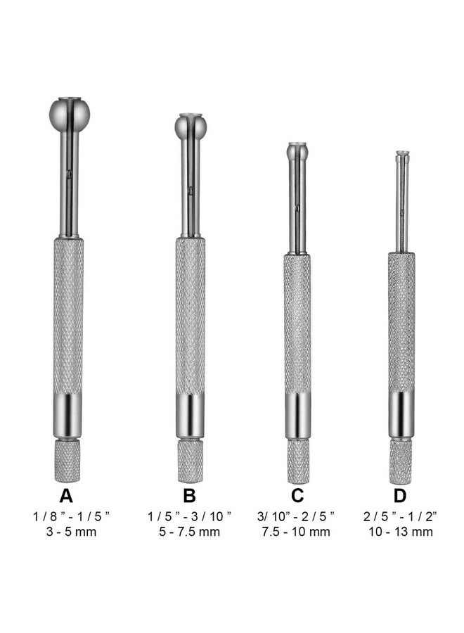 يو كيه كوكو مجموعة مقياس الفتحات الصغيرة من UKCOCO، مكونة من 4 قطع: مجموعة مقياس تلسكوبي دائري كامل لقياس عرض الفجوة أو نطاق السُمك من 1/8 إلى 1/5، ومن 1/5 إلى 3/10، ومن 3/10 إلى 2/5، ومن 2/5 إلى 1/2 - Image 3