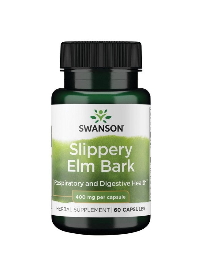 Swanson Slippery Elm Bark 400 mg 60 Caps - Image 1