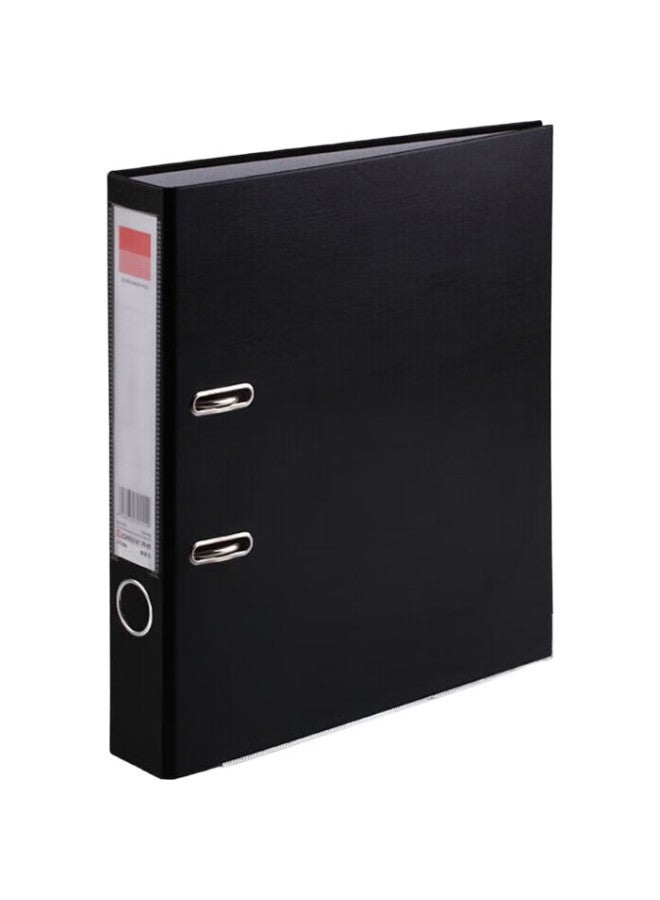 Comix 2-Inch Thick European-Style Lever Arch File A4 Folder With Holes, Two-Hole Loose-Leaf Binder, 55Mm Spine Width, 35Mm Paper Width, Black, Office Stationery A105N - Image 2