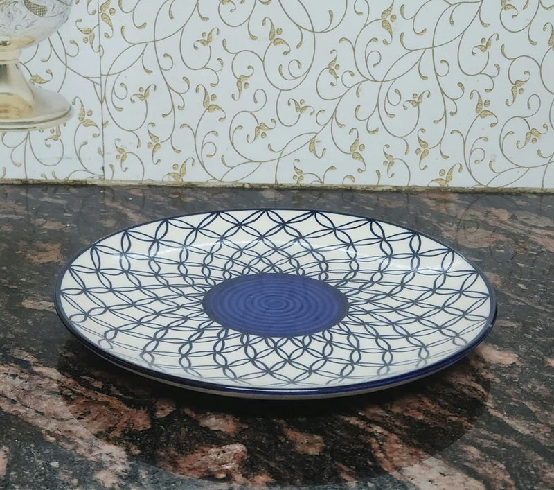 VolCraft Ceramic Plate Set,10 inches - Set of 6 Large Size Dinner Plate for Snacks, Appetizers etc. Handmade Stoneware Dinner Plate Microwave and Dishwasher Safe - Image 4