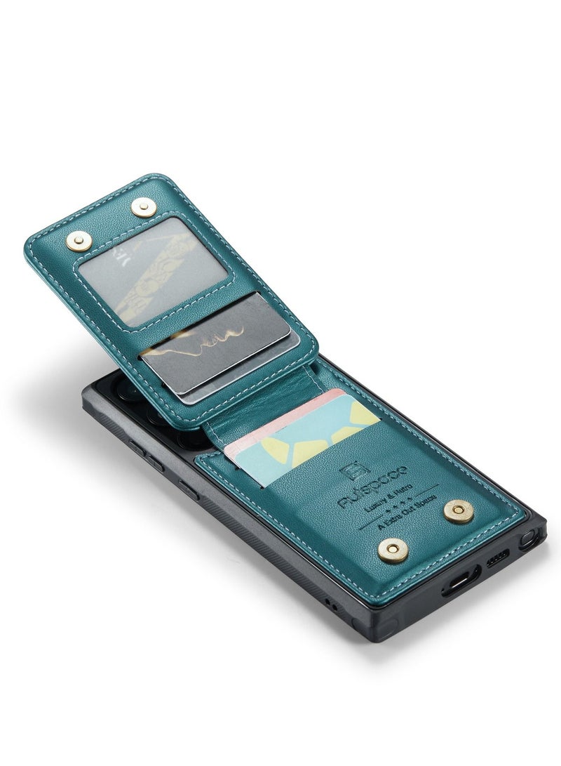 Suteni Back Cover Card Slots Leather Phone Case for Samsung - Image 3