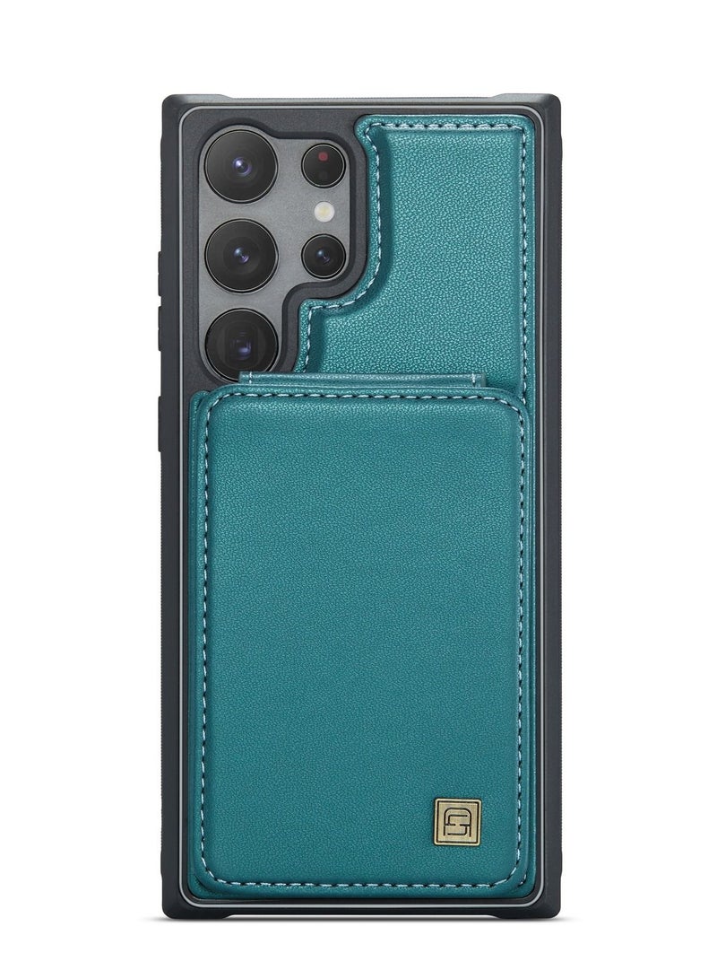 Suteni Back Cover Card Slots Leather Phone Case for Samsung - Image 1