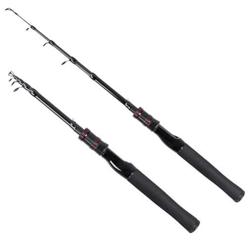 RESTCLOUD Telescopic Fishing Rod Collapsible Fishing Rod Portable Spinning Pole for Saltwater and Freshwater Carbon Fiber Lightweight and Compact Design Full Extend 49 Feet - Image 1