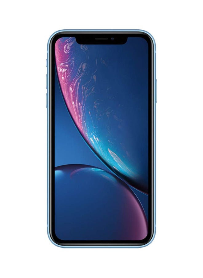 ابل  مُجدد - آيفون XR مع تطبيق فيس تايم بذاكرة داخلية سعة 128 جيجابايت ويدعم تقنية 4G LTE بلون أزرق - Image 2