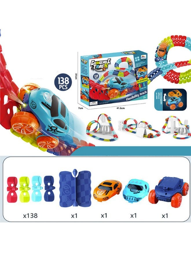 Beauenty 138-PCS Children's Toy Track Puzzle Construction Toy - Image 1