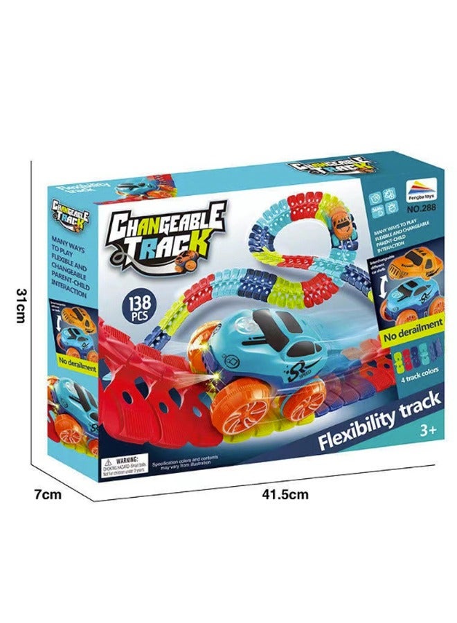 Beauenty 138-PCS Children's Toy Track Puzzle Construction Toy - Image 5