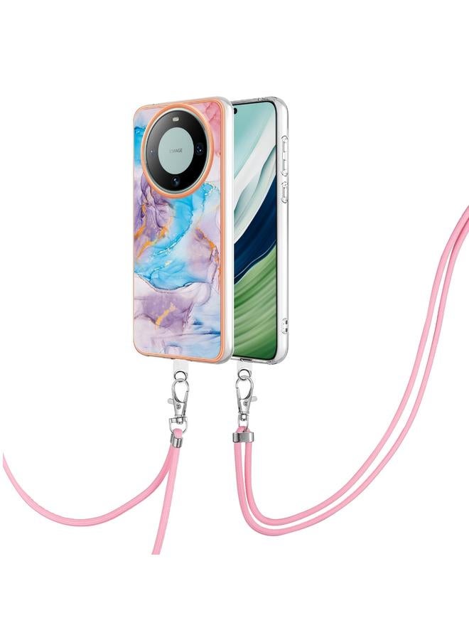 زبون جراب لهاتف Huawei Mate 60 Pro مصنوع من مادة TPU مطلية بالكهرباء مع حبل - Image 1