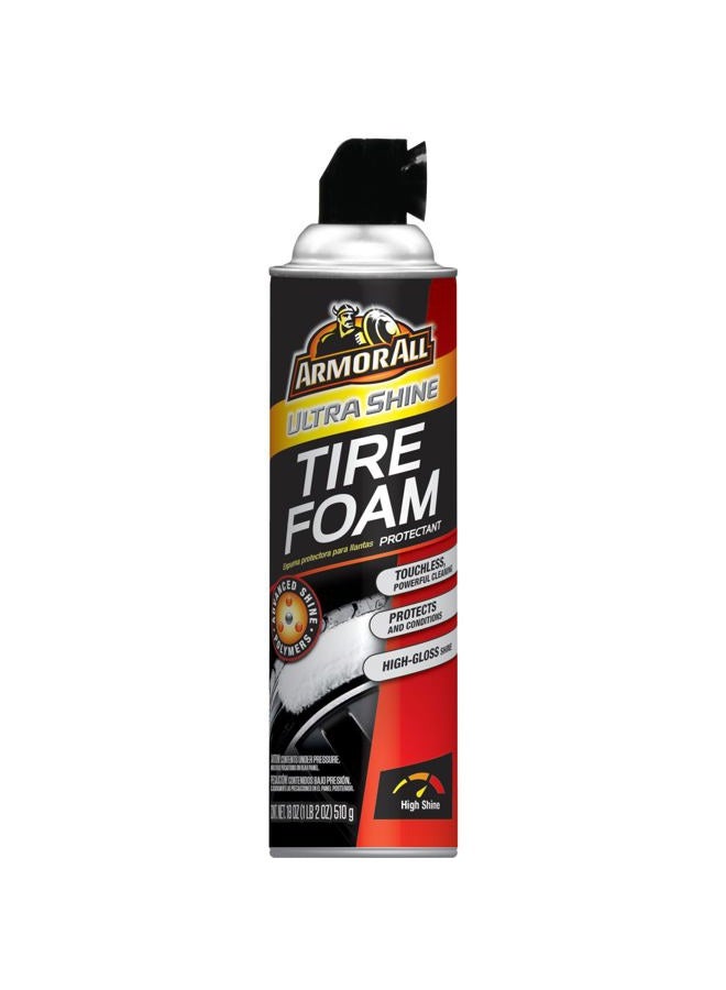 ARMOR ALL رغوة تنظيف الإطارات من ARMOR ALL Ultra Shine، لمعان شديد، واقي الإطارات، تنظيف الإطارات 510 جرام - Image 1