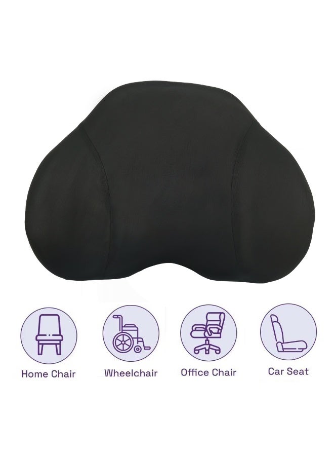 3XR Memory Foam Lumbar Support Cushion for Chair – Ergonomic Back Rest with Washable Cover, Butterfly Design, Pain Relief for Office, Home, Car & Wheelchair 46×31 cm - Image 4
