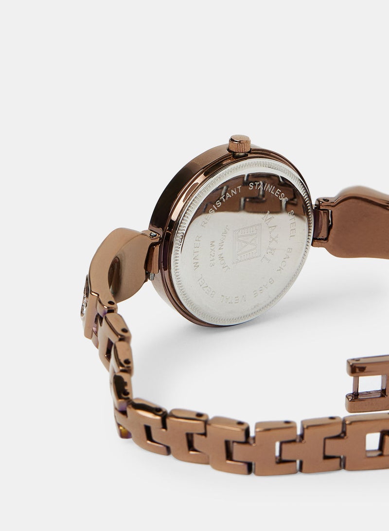 Maxel Women's Trendy Analog Wrist Watches MX34 - 28mm - Image 4