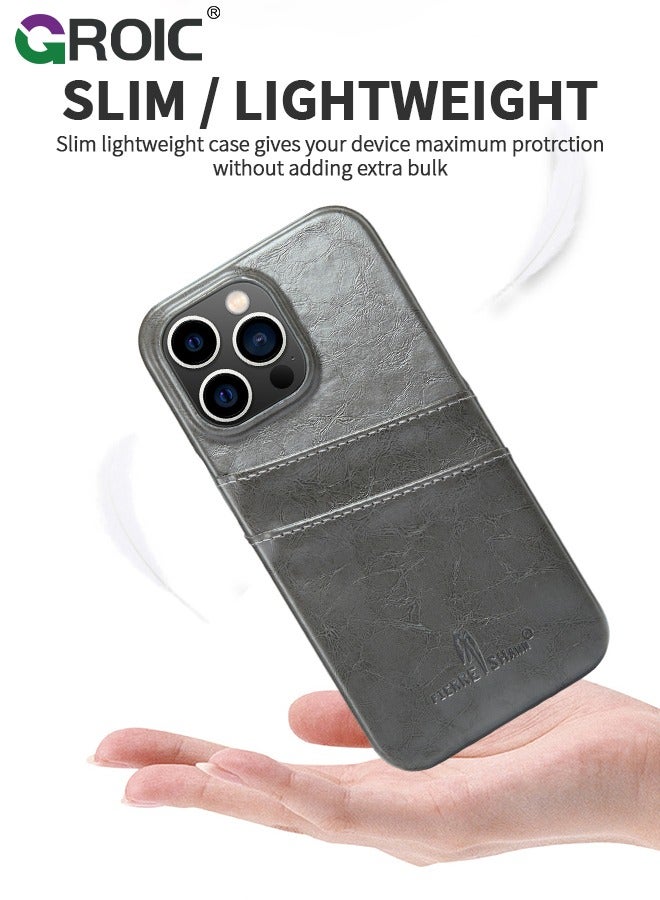 GROIC iPhone 16 Pro Max Case Wallet with Credit Card Holder, Flip Premium Leather Magnetic Clasp Kickstand Heavy Duty Pro Maxtective Cover for iPhone 16 Pro Max - Image 3