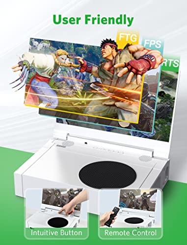 DEPGI 14" Portable Monitor for Xbox Series S (Not Included), 60Hz 1080P HD IPS Portable Gaming Monitor with Remote Control,Portable Monitor with HDR10,AMD FreeSync, 2X HDMI - Image 4