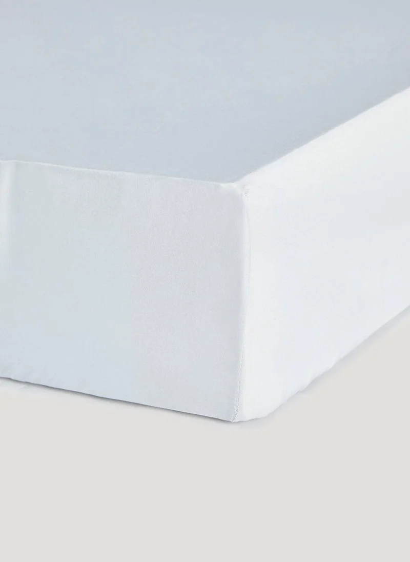 Matalan Grey Super Soft Fitted Bed Sheet & Pillowcase Bundle