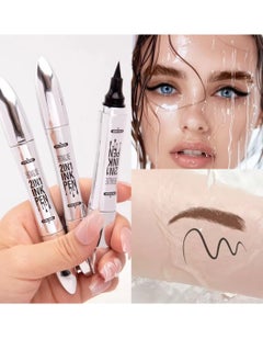 Brow and Line 2in1 Ink Pen for Eyebrow and Eyeliner Pen Waterproof Eyeliner Pencil 3D Microblading Eyebrow Tattoo Pencil 4 Fork Tip with Eyeliner Eyebrow and Black Eyeliner Pencil Gray 03 - pzsku/Z4B832E3B3EC46145A01EZ/45/_/1722497558/c730948e-43c4-4c25-811f-322a3c3b0ab9