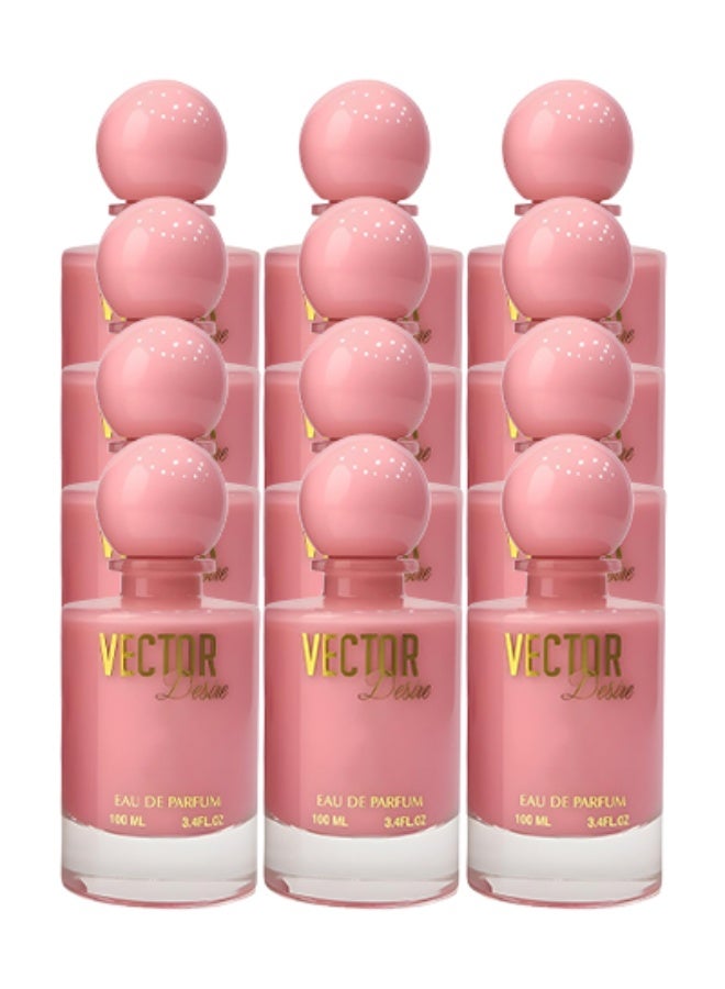 Vector 12 Pieces Vector Desire Perfume Pink 100ml EDP - Image 1