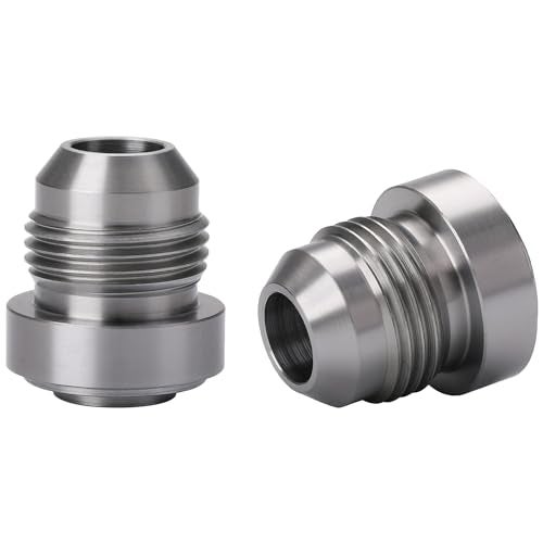 Podavelle 8AN Male Steel Weld On Bung Fitting Adapter 2PCS - Image 1