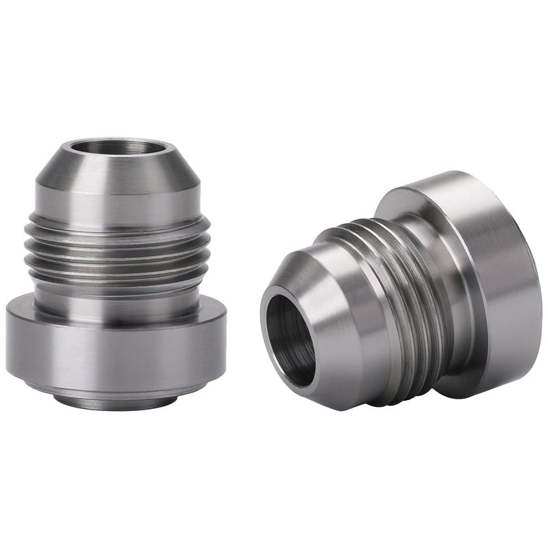 Podavelle 8AN Male Steel Weld On Bung Fitting Adapter 2PCS - Image 2