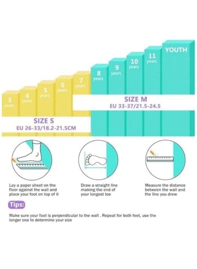 إسكدنيا Kids Roller Skates Shoes 4 Wheels Roller Shoes Boys Girls Wheel Shoes Roller Sneakers Shoes For Beginner More Balanced For Ramadan Gift Birthday Children Show Gift Pink - Image 2