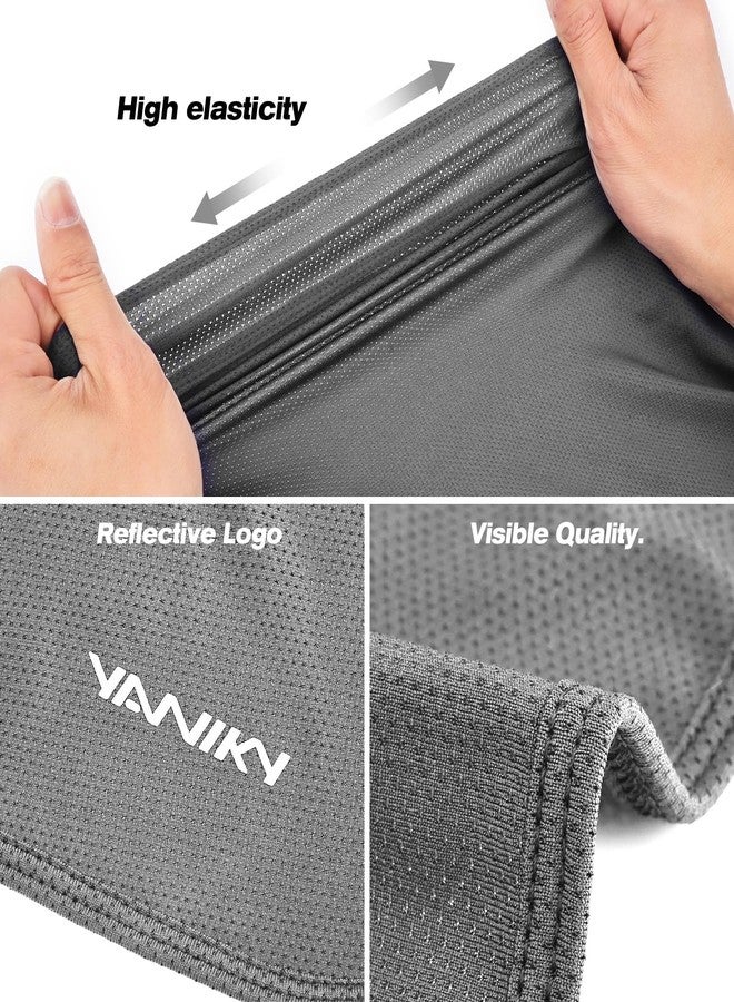 YANIKY Bandanas Skull Caps for Men, Do Rag Women Breathable Helmet Liner, 3 in 1 Face Covering UV Sun Protection Neck Drape Durags, Gray, One size - Image 4
