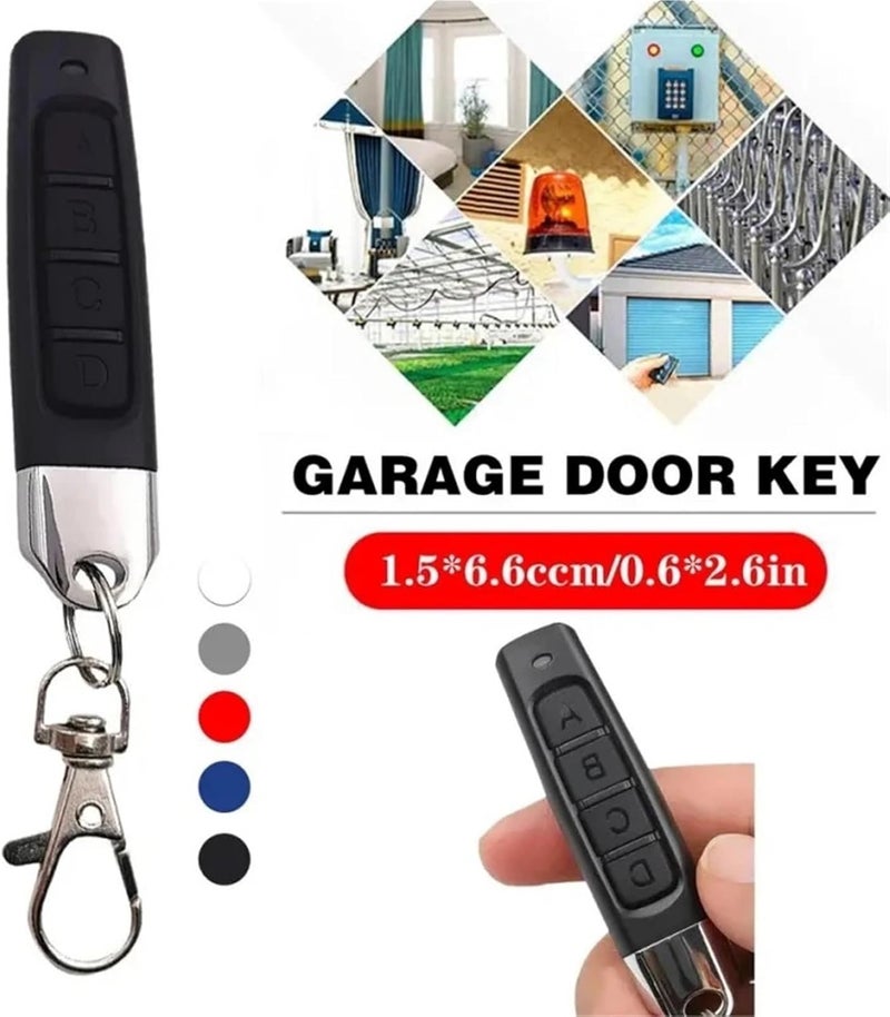 Garage Door Remote, 433MHz Door Remote Control Universal 4 Keys Copy Garage Cloning Electric Gate Controller Duplicator Key(Red) - Image 4