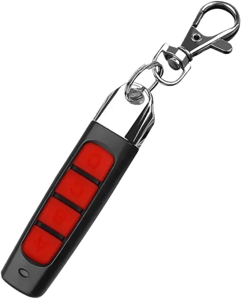 Garage Door Remote, 433MHz Door Remote Control Universal 4 Keys Copy Garage Cloning Electric Gate Controller Duplicator Key(Red) - Image 1