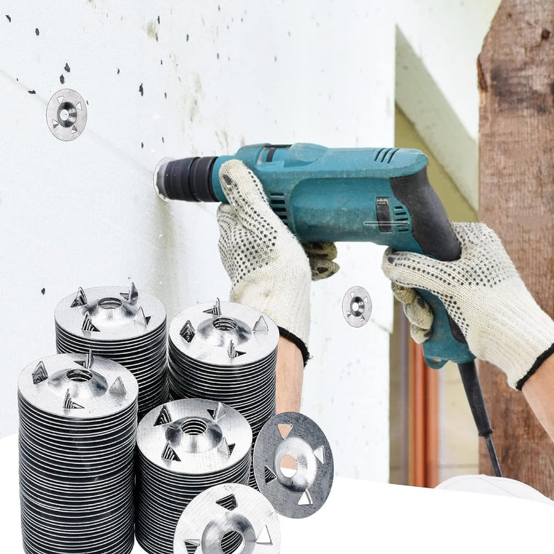 AccEncyc 300 Pcs Foam Board Fasteners - 1-1/8 Inch Metal Washers for Fixing Installation - Image 5