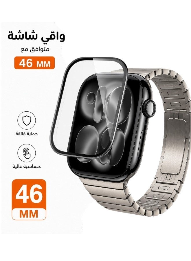 TPU Screen Protector for Apple Watch Series 11/10 (46mm) | Self-healing TPU film, high-definition clarity, scratch protection, bubble-free installation