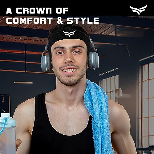 Xtrim Silicone Unisex Head Band, Band For Men, Women, Hair Moisture-Wicking, Comfortable Fit, Breathable Fabric, Highly Elastic (Black) - Image 5