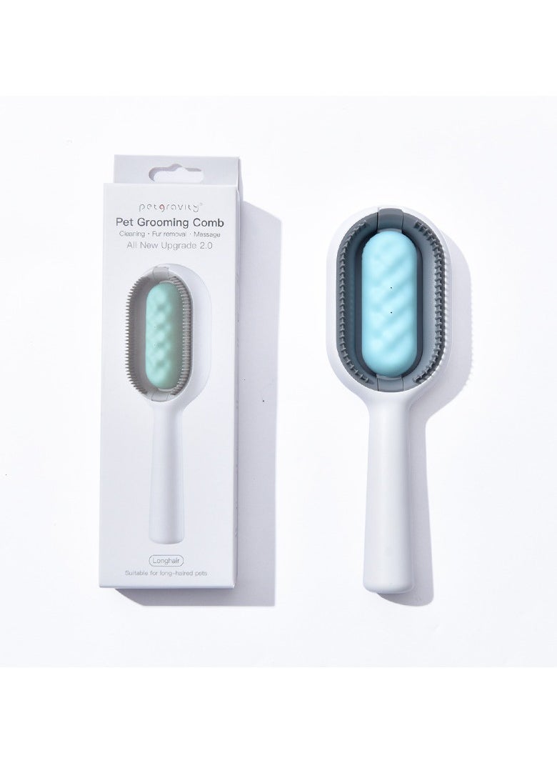 Goolsky Double-Sided Pet Grooming Brush - Brushes for Cat Dog Kitten Hair Removal and Shedding - Gentle Comb for Pet Hair Care and Detangling  - Image 1