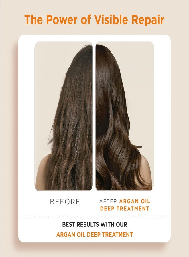 كاتيفا قناع الشعر بزيت الأرغان من كاتيفا، عبوة من قطعتين (10 أونصة لكل قطعة) - علاج ترطيب عميق بزيت الأرغان العضوي وزيت الزيتون والببتيدات - ترطيب وإصلاح للشعر الجاف والتالف - خالٍ من الكبريتات، نباتي - Image 5