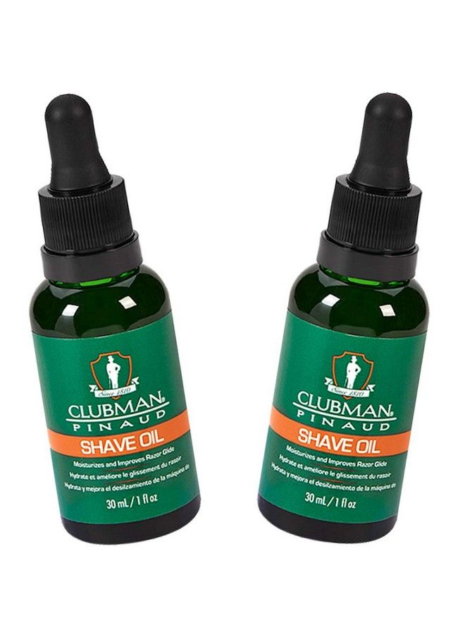 Clubman Pinaud Shave Oil Moisturizes And Improves Razor Glide 1 Oz 2Pack - Image 2
