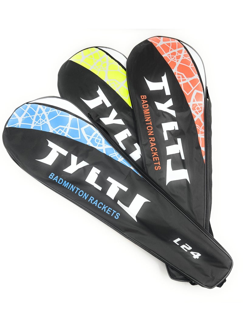 TYLT Set of 2 Kids Badminton Lightweight Durable Metal Racquet for Kids Boys Girls Beginner Racquet Training Set with Carry Bag for Indoor Outdoor Beach Park Picnic Fun Play Exercise Activity - Image 2