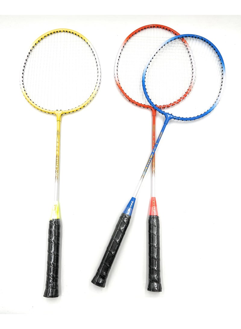 TYLT Set of 2 Kids Badminton Lightweight Durable Metal Racquet for Kids Boys Girls Beginner Racquet Training Set with Carry Bag for Indoor Outdoor Beach Park Picnic Fun Play Exercise Activity - Image 3