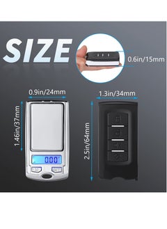 Excefore Portable Gram Scale, Mini Digital Scale Gold Jewelry Scale, Professional Accurate Electronic Scale 200g to 0.01g, Pocket Precision Balance with Battery for jewels, Herb, Food,1PCS  - Image 5
