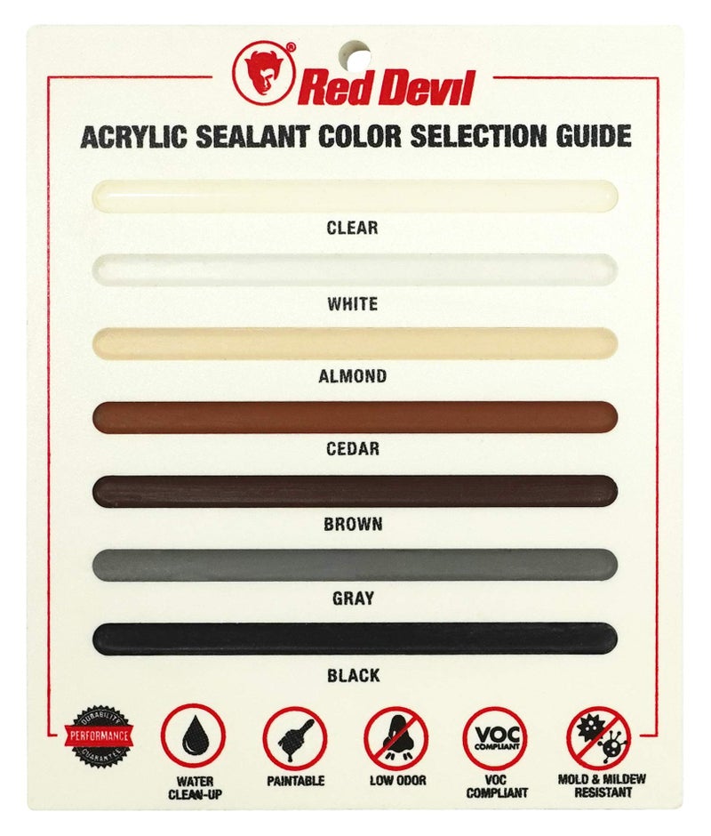 Red Devil 084640 Window & Door Silicon Acrylic Brown Caulk, 10.1 oz, Pack of 1, Made in USA - Image 5