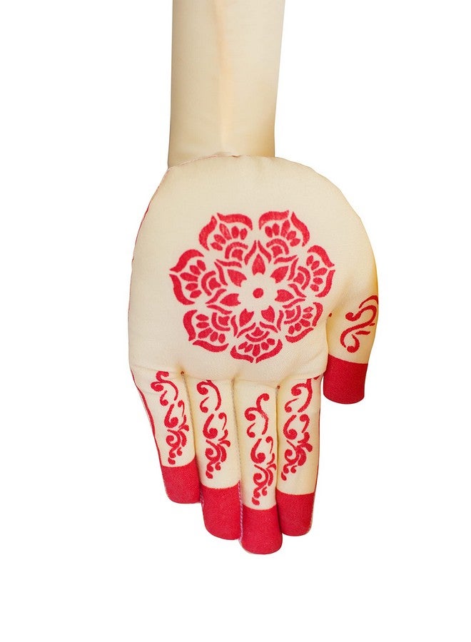 Daedal crafters Fabric Hands for Goddess Decoration, Varalakshmi Devi Hands for Pooja Decor, Gowri Doll Reusable Cotton Fabric Hands for Varalakshmi Pooja Festival - Image 3