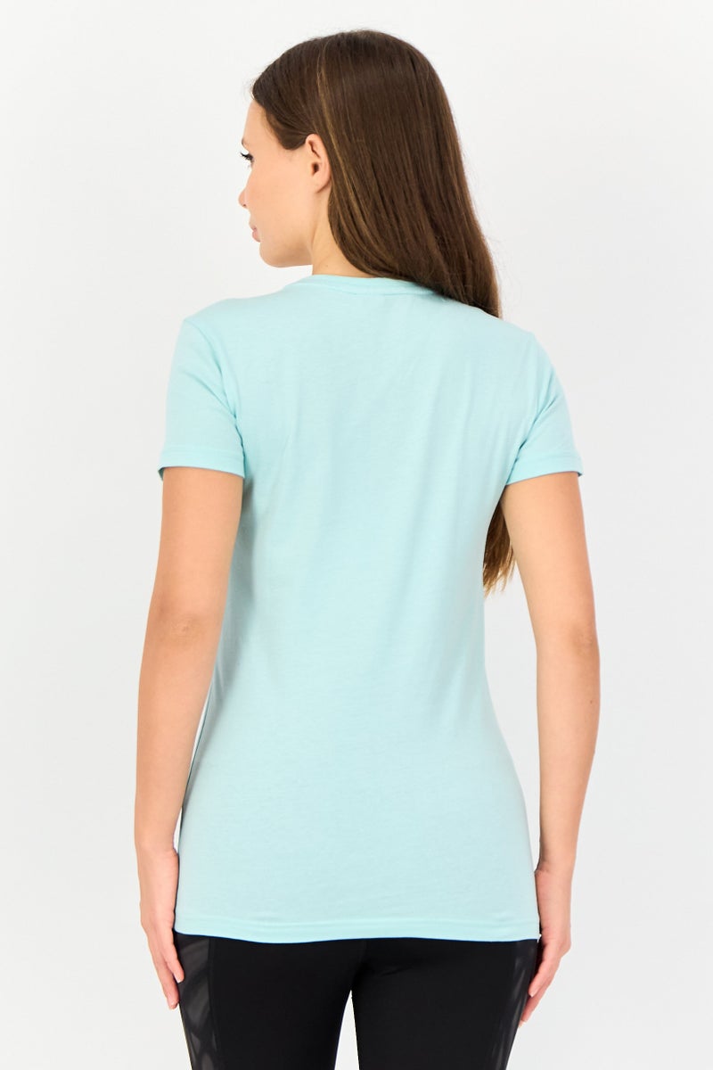 PUMA Women Regular Fit Short Sleeves Outdoor T-shirt, Light Turquoise - Image 3