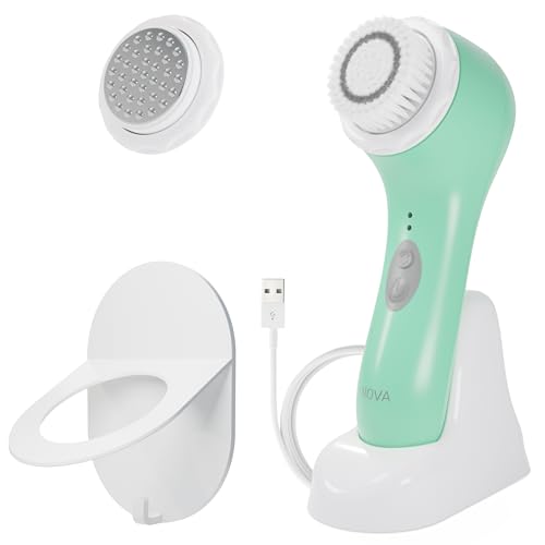 Spa Sciences - NOVA - Sonic Cleansing Brush with Bristles & Infusion System â€“ Anti-Aging Facial Exfoliating, Waterproof, and USB Rechargeable - Image 1