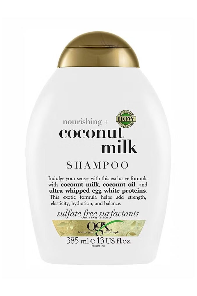 Ogx OGX, Shampoo, Nourishing+ Coconut Milk, New Gentle and PH Balanced Formula, 385ml 