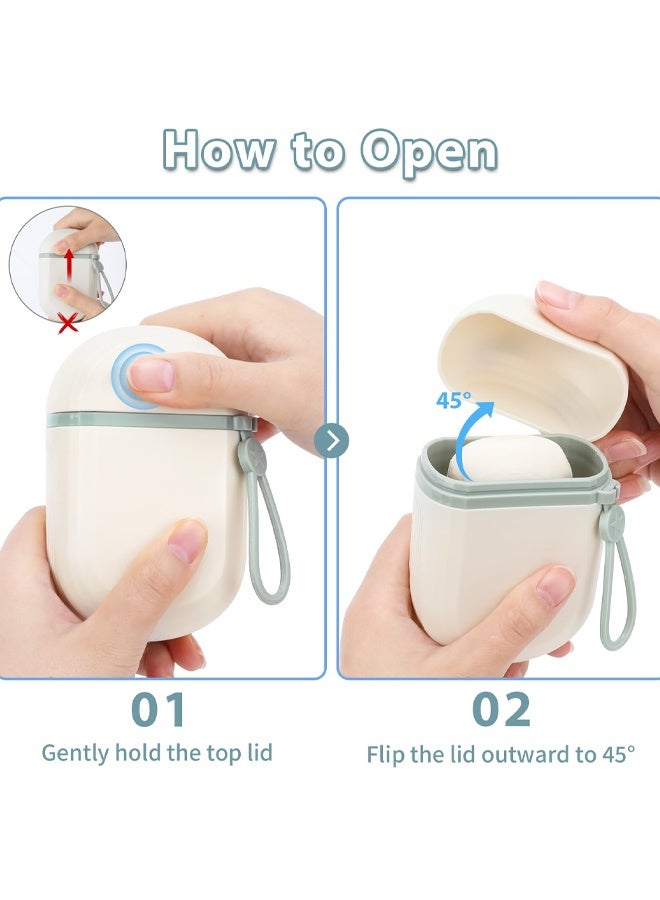 2 PCS Travel Soap Case, Soap Dish with lid, Soap Holder With drainage, Waterproof Leakproof Soap Container For Travel Bathroom Kitchen Camp Outdoor - Image 5